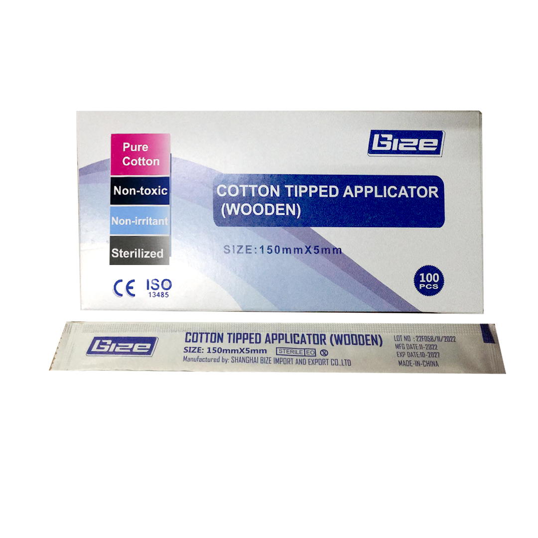 Cotton Tip Applicator [6'] Sterile - Wooden 100'S[Mx-Lrd] product available at family pharmacy online buy now at qatar doha
