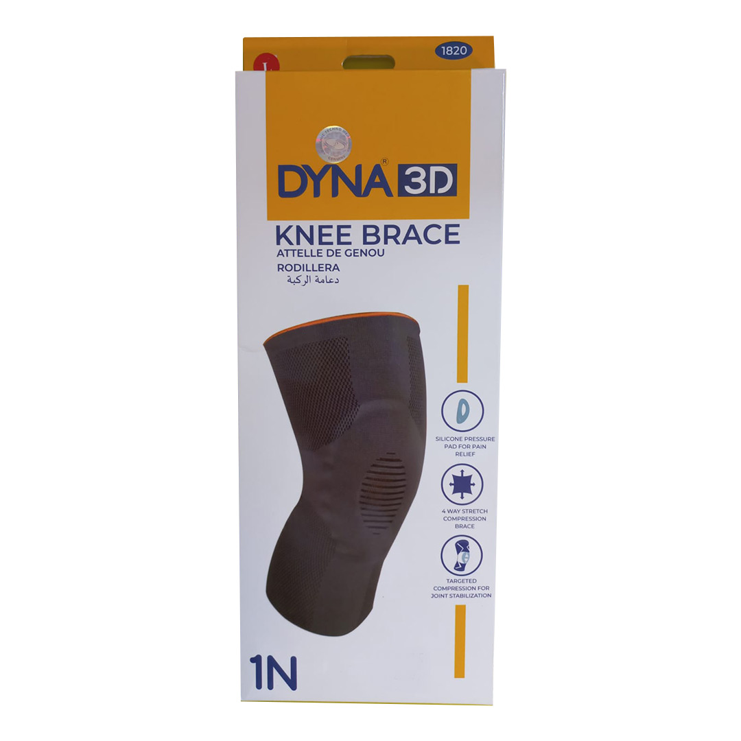 Knee Brace 3d (49 Cm-55 Cm)-large -dyna Available at Online Family Pharmacy Qatar Doha