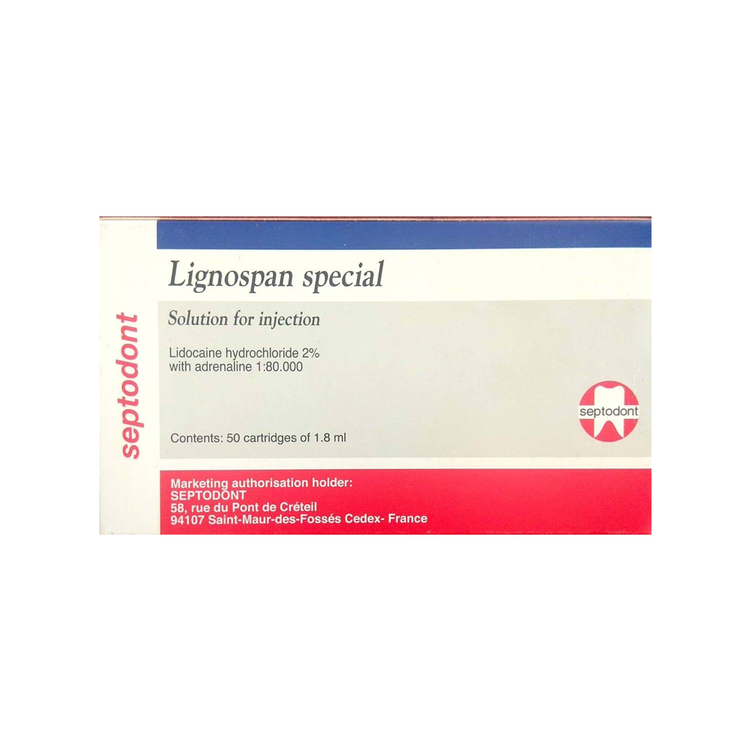 buy online LIDOCAINE HYDROCHLORIDE 2% WITH ADRENALINE -1.8ML 50'S 1  Qatar Doha