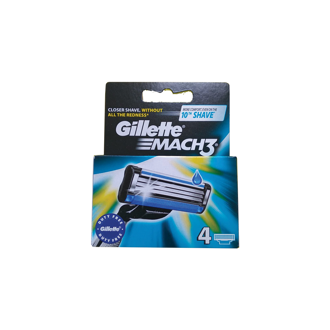 GILLETTE MACH 3 BLADE 4&#039;S product available at family pharmacy online buy now at qatar doha