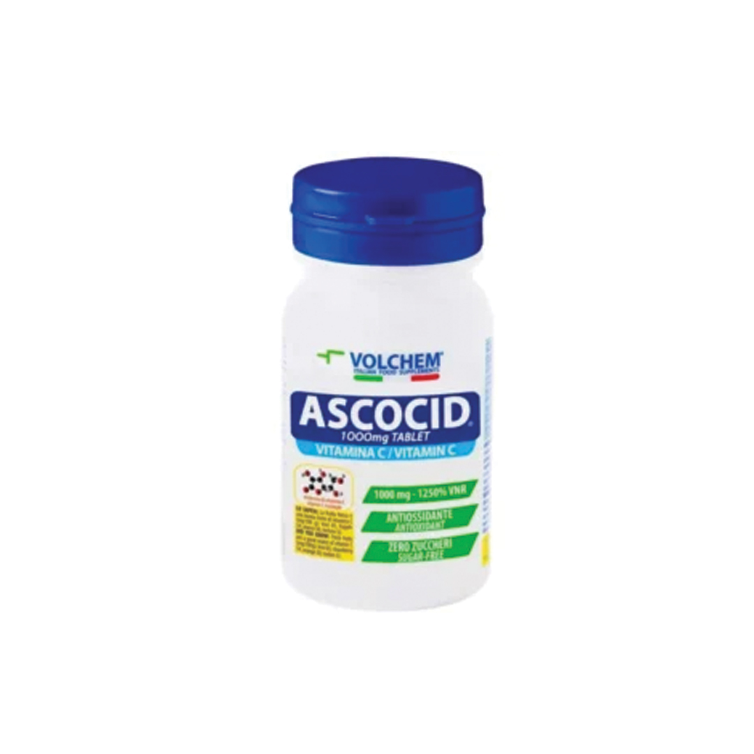 Ascocid (vitamin C)1000mg Tablet 60.s #volchem product available at family pharmacy online buy now at qatar doha