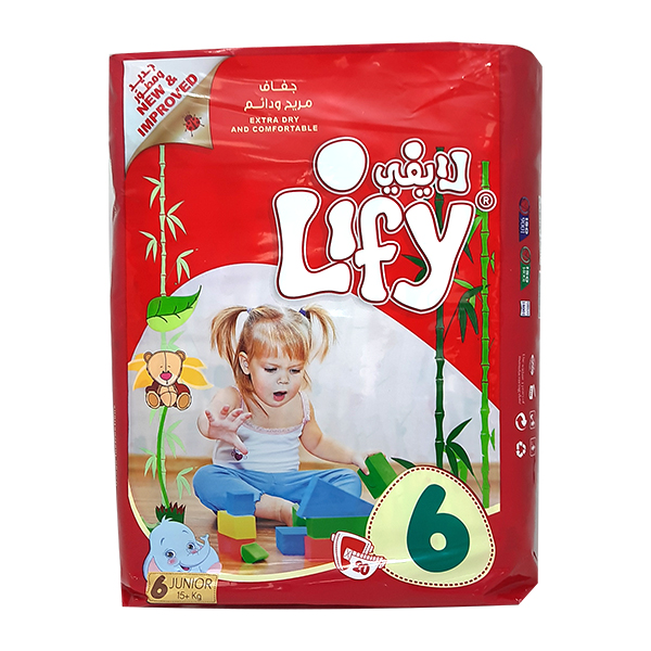 buy online Lify Baby Diaper Junior Size#6 15+Kg 20'S  Qatar Doha