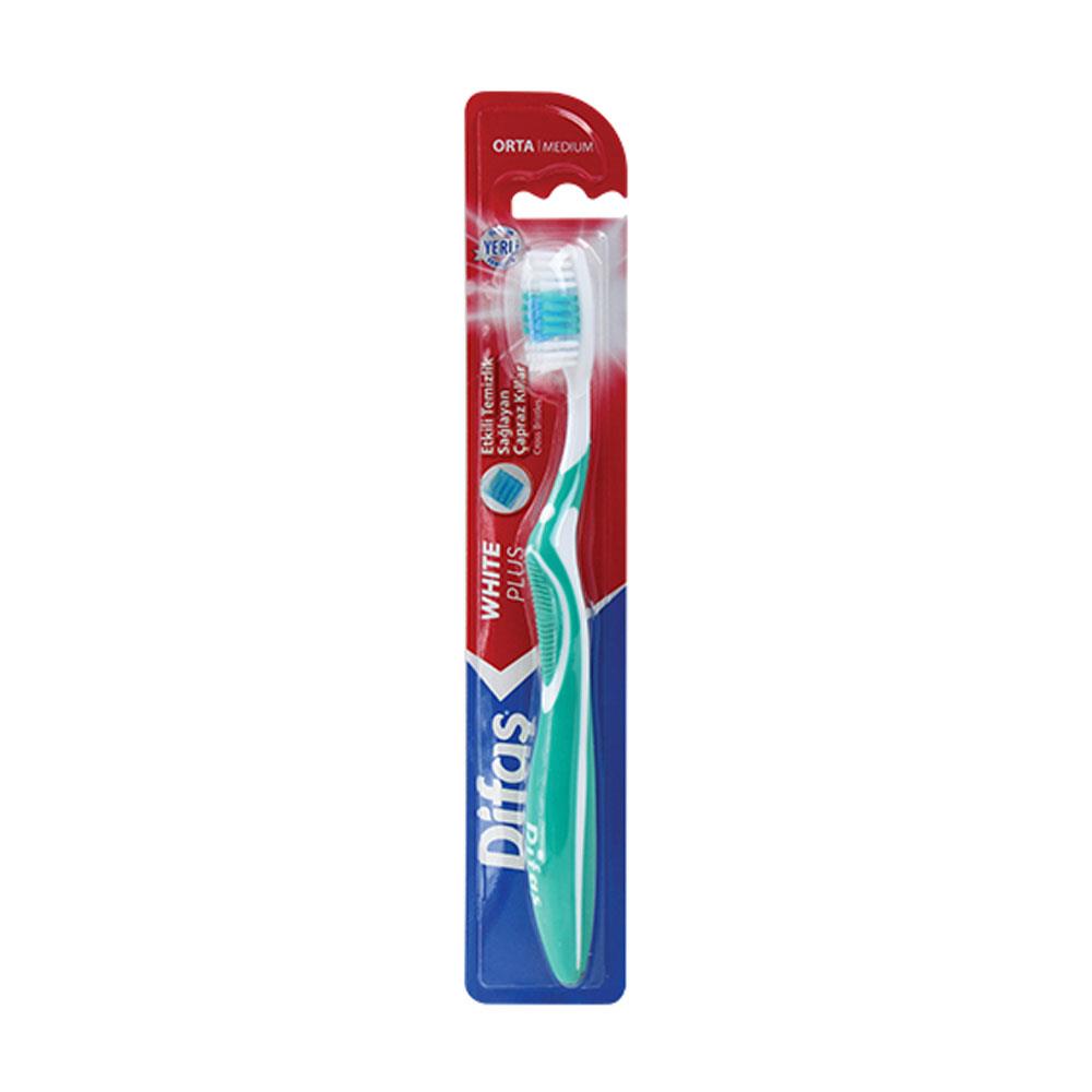 buy online Toothbrush [White Plus] 1'S - Difas WHITE PLUS  Qatar Doha
