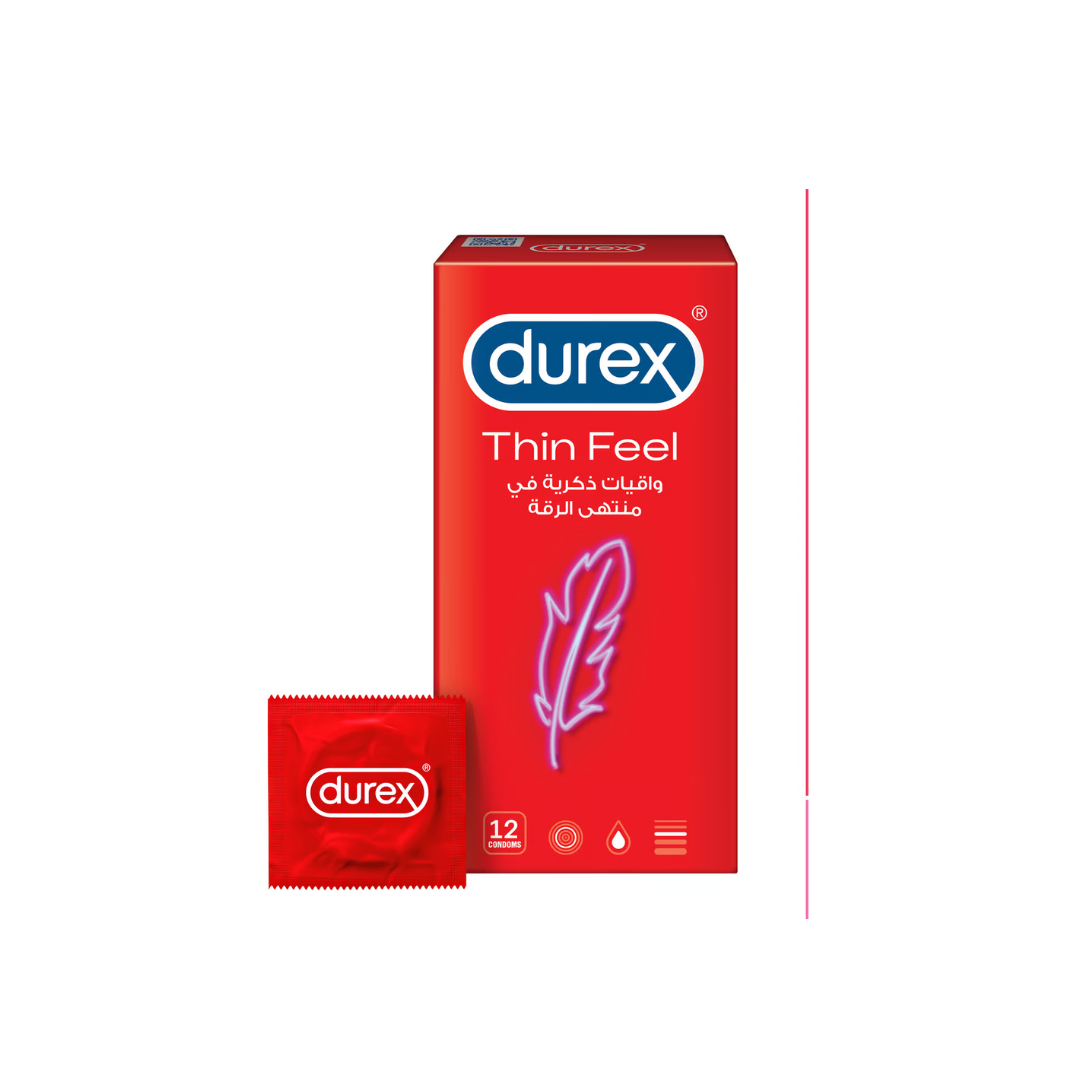 buy online Durex Feel Thin Condoms 12'S   Qatar Doha