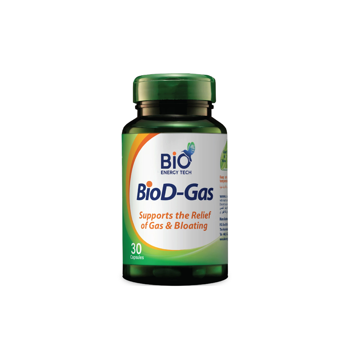 BIO D-GAS CAPSULES 30'S-BIO ENERGY TECH product available at family pharmacy online buy now at qatar doha