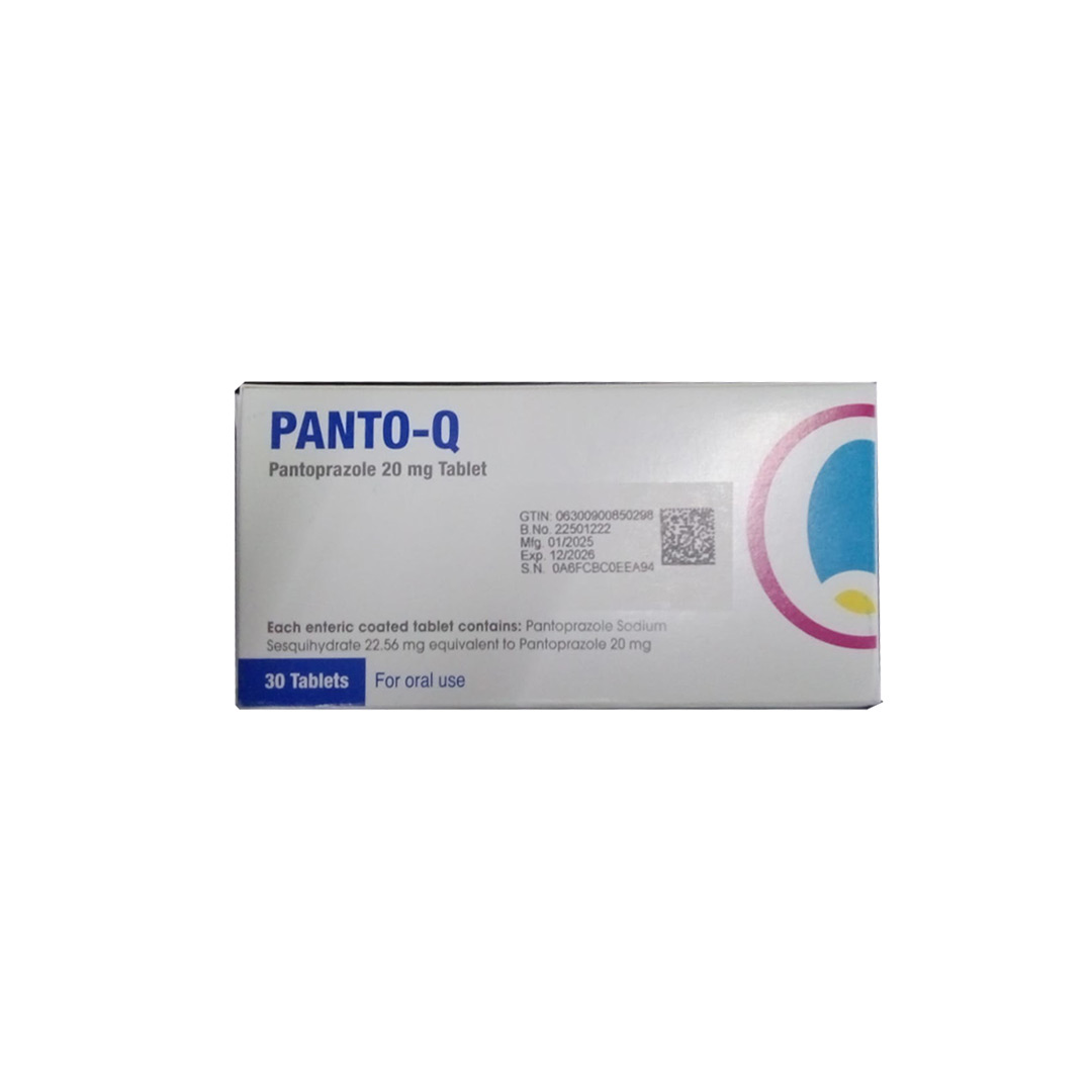 PANTO-Q 20 MG TABLET 30'S product available at family pharmacy online buy now at qatar doha