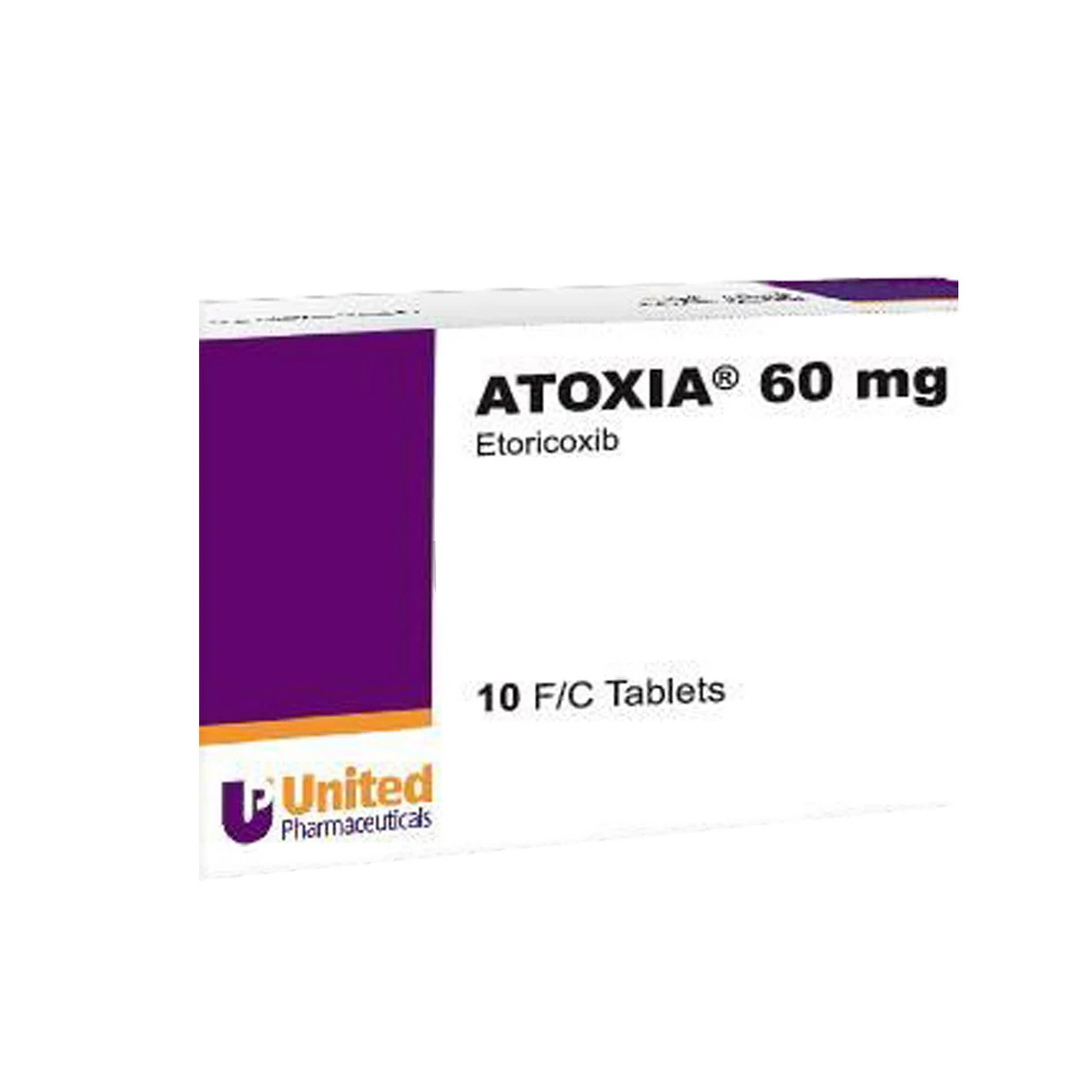 buy online Atoxia 60mg F/c Tablet 10's-offer 1  Qatar Doha