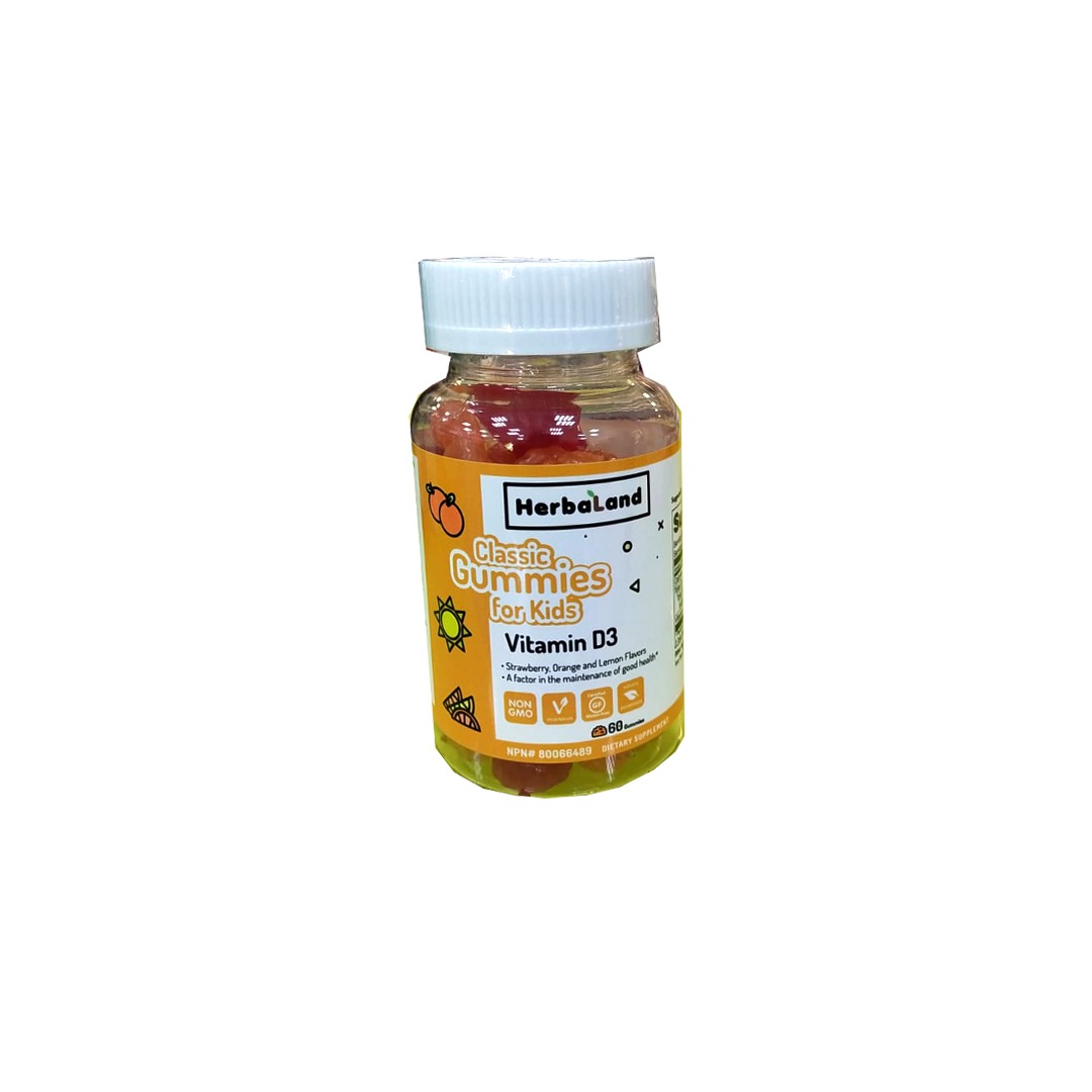 Vitamin D3 400 Iu-classic Gummies For Kids (herbaland) 60.s product available at family pharmacy online buy now at qatar doha