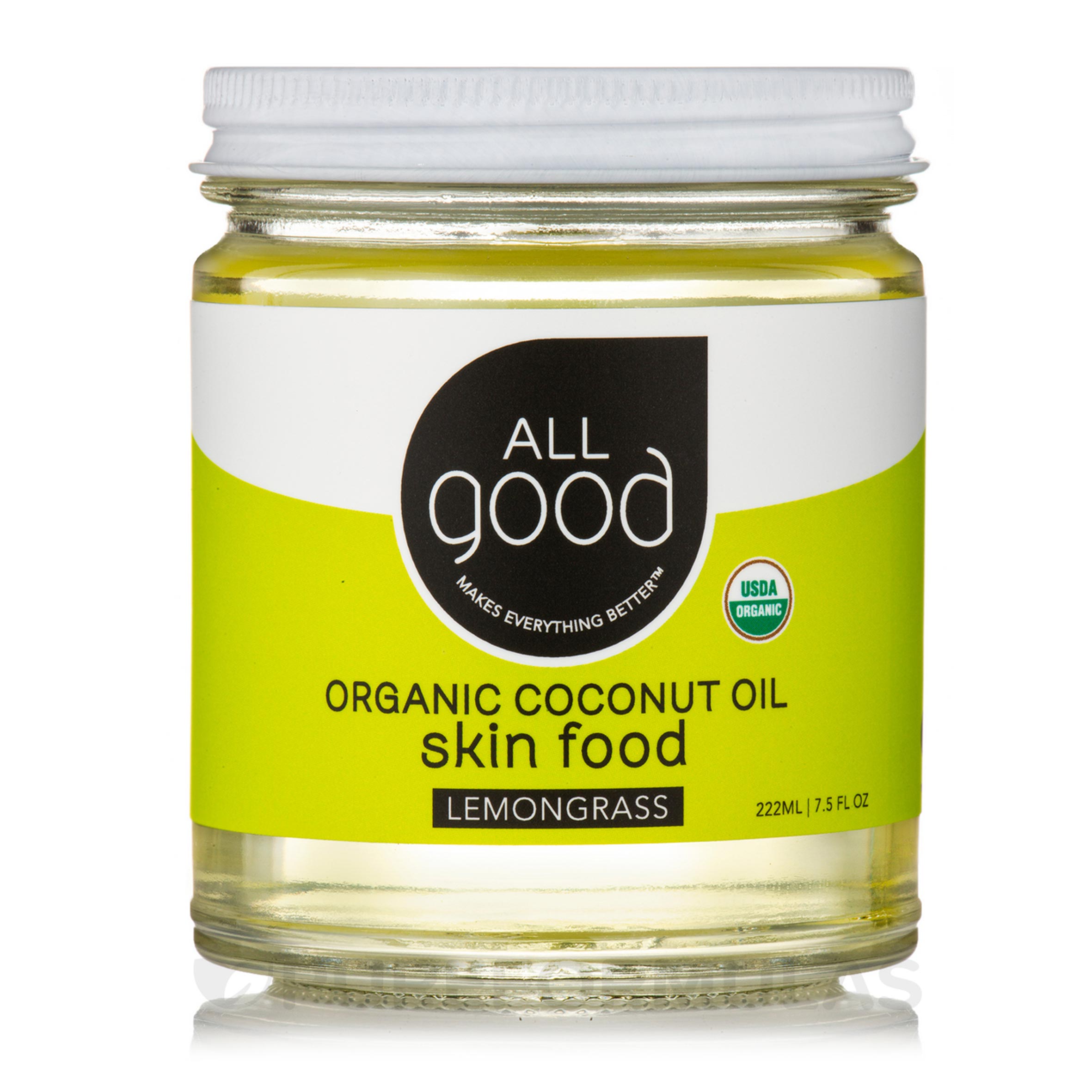 Coconut Oil Skin Cream (Lemongrass) 222Ml 7.5Oz - All Good