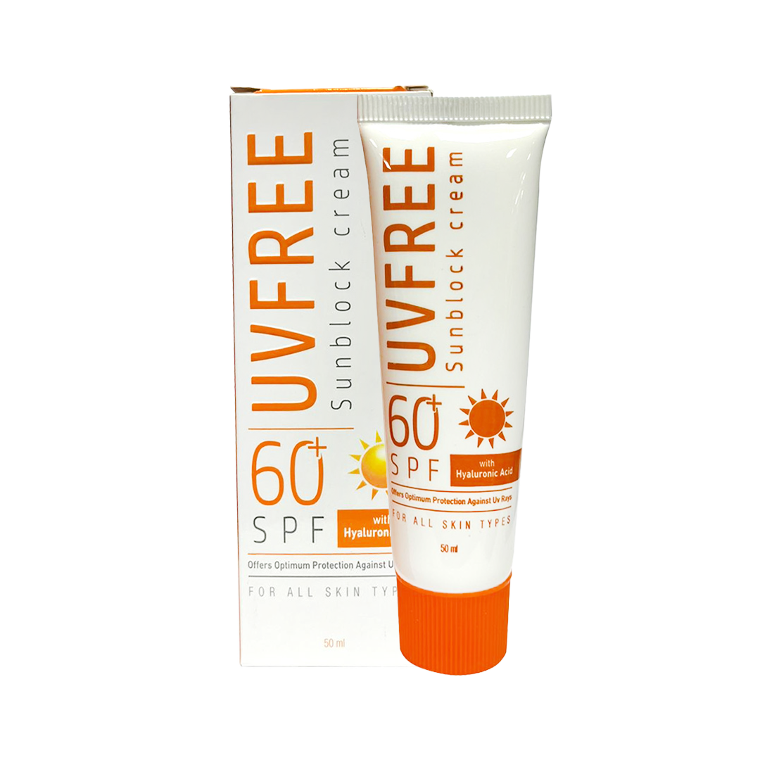 Uvfree Sunblock Spf 60+ Cream 50Ml -Femigiene- Offer Available at Online Family Pharmacy Qatar Doha
