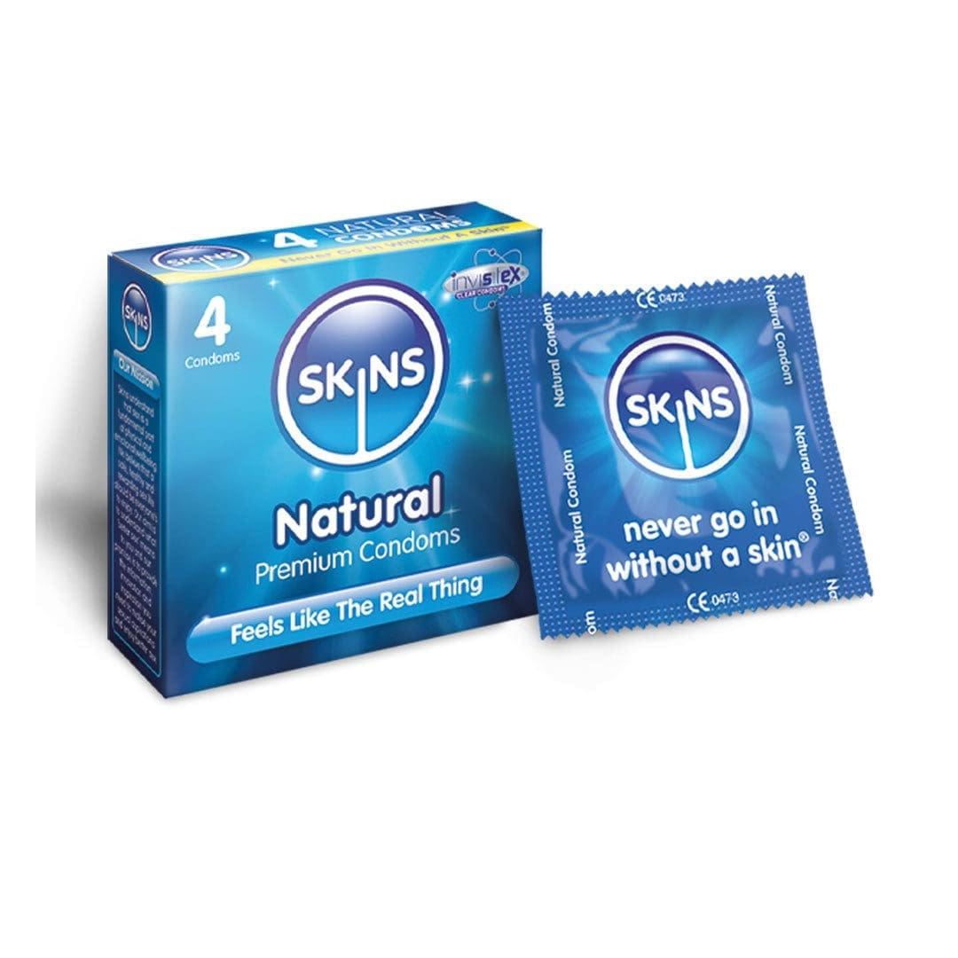 Skins Natural Lubricated Condom 4.s product available at family pharmacy online buy now at qatar doha