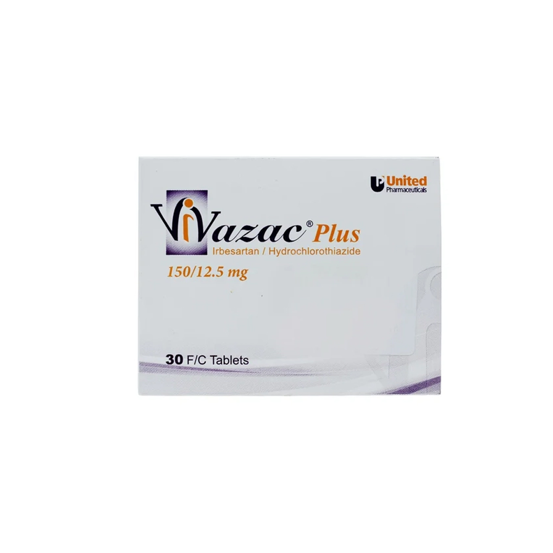 Vivazac Plus 150/12.5 Mg Film Coated Tablets 30.s product available at family pharmacy online buy now at qatar doha