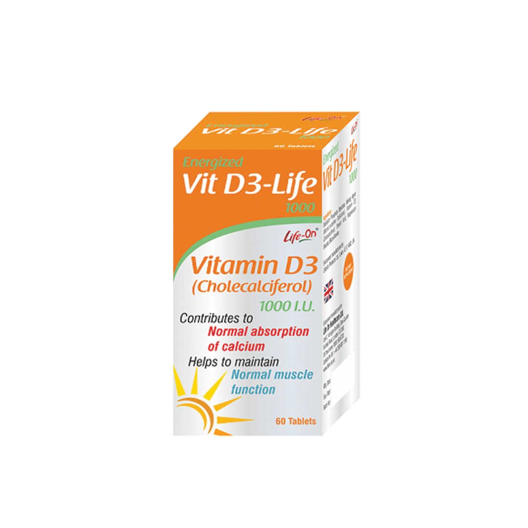 Life On Vitamind 3 1000iu Capsule 60.s product available at family pharmacy online buy now at qatar doha
