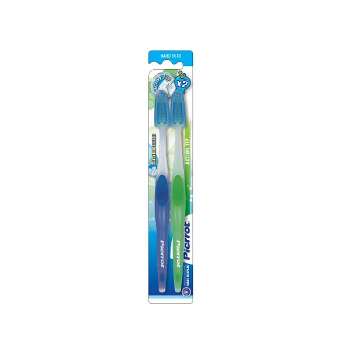 Pierrot Action Tip Tooth Brush Hard 2.s product available at family pharmacy online buy now at qatar doha