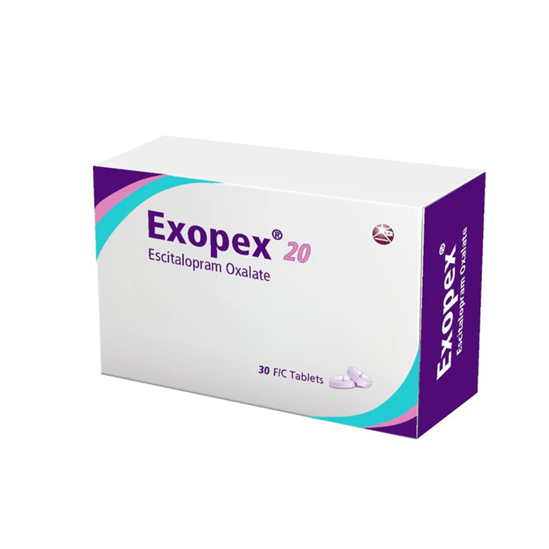 Exopex 20 Mg Tablet 30.s product available at family pharmacy online buy now at qatar doha