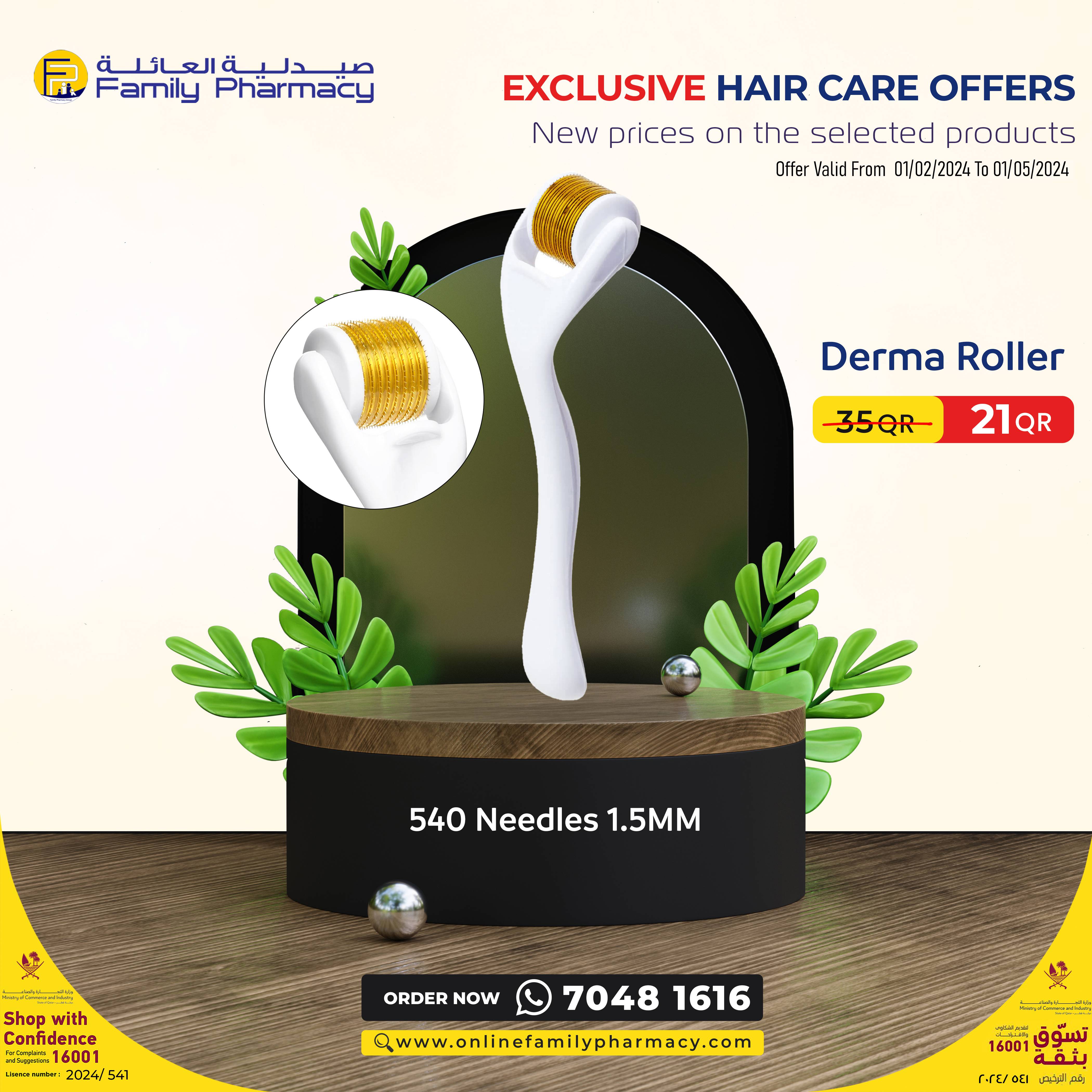 Face Derma Roller-540 Needles-drs 150(1.5 Mm)-beijing Metos(offer)