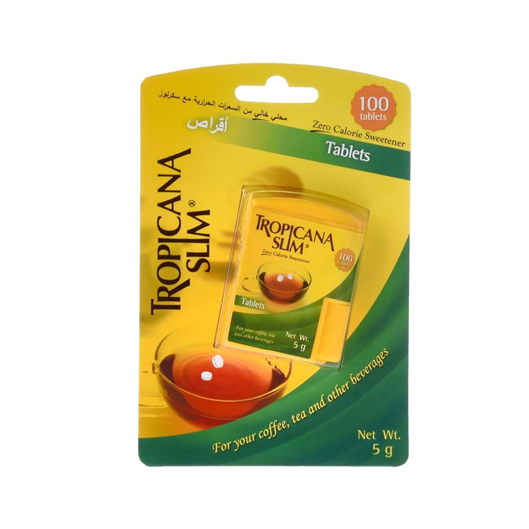 Tropicana Slim Zero Calorie Tablets 100.s product available at family pharmacy online buy now at qatar doha