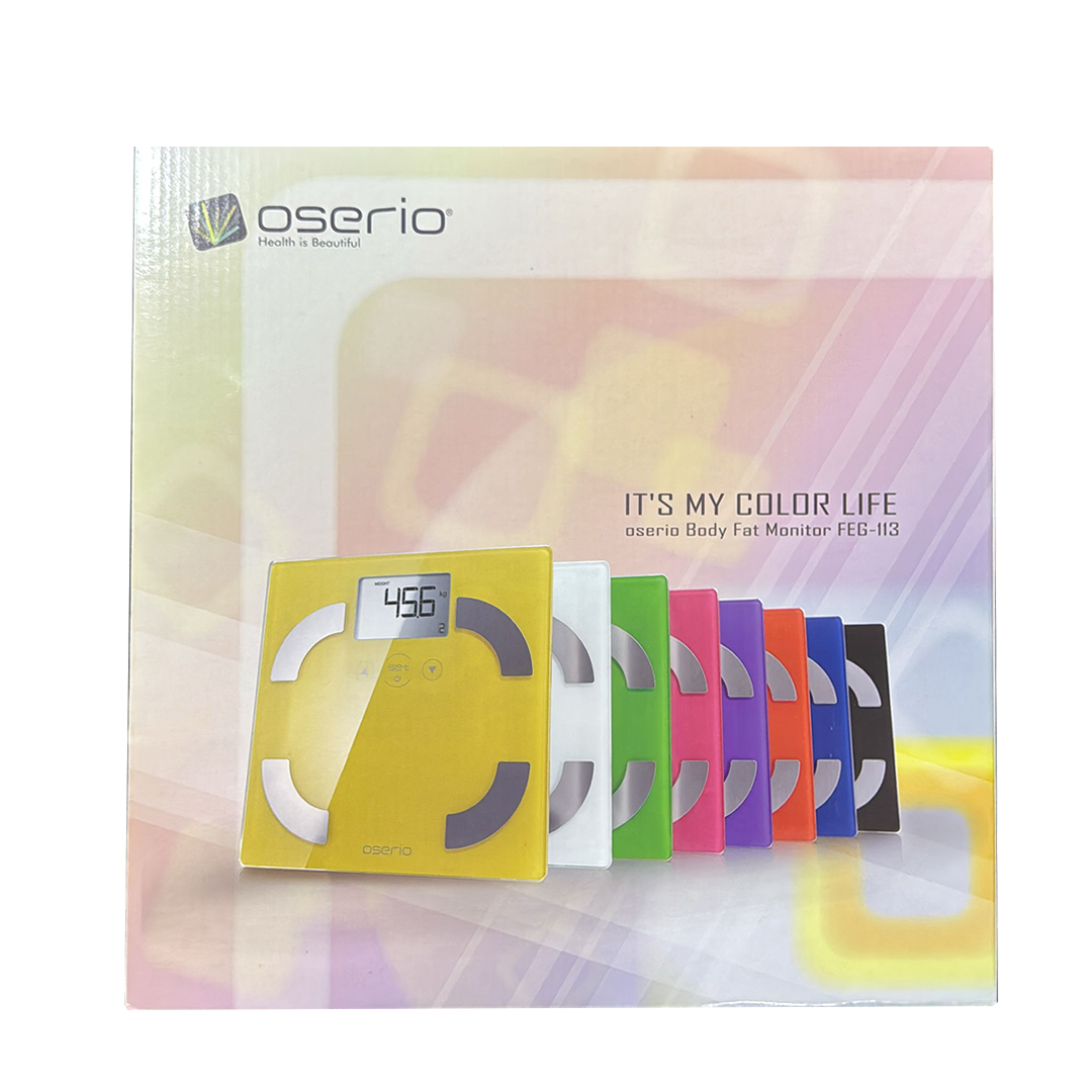 body fat monitor - Digital 150kg yellow [feg-113y] 1.s[charder] Available at Online Family Pharmacy Qatar Doha
