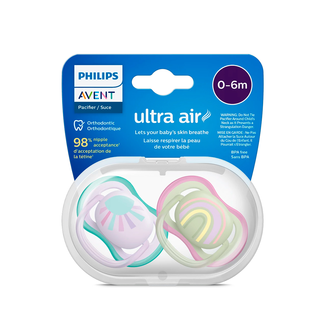 AVENT ULTRA AIR( 0-6 m) GIRLS soother- 2'S product available at family pharmacy online buy now at qatar doha