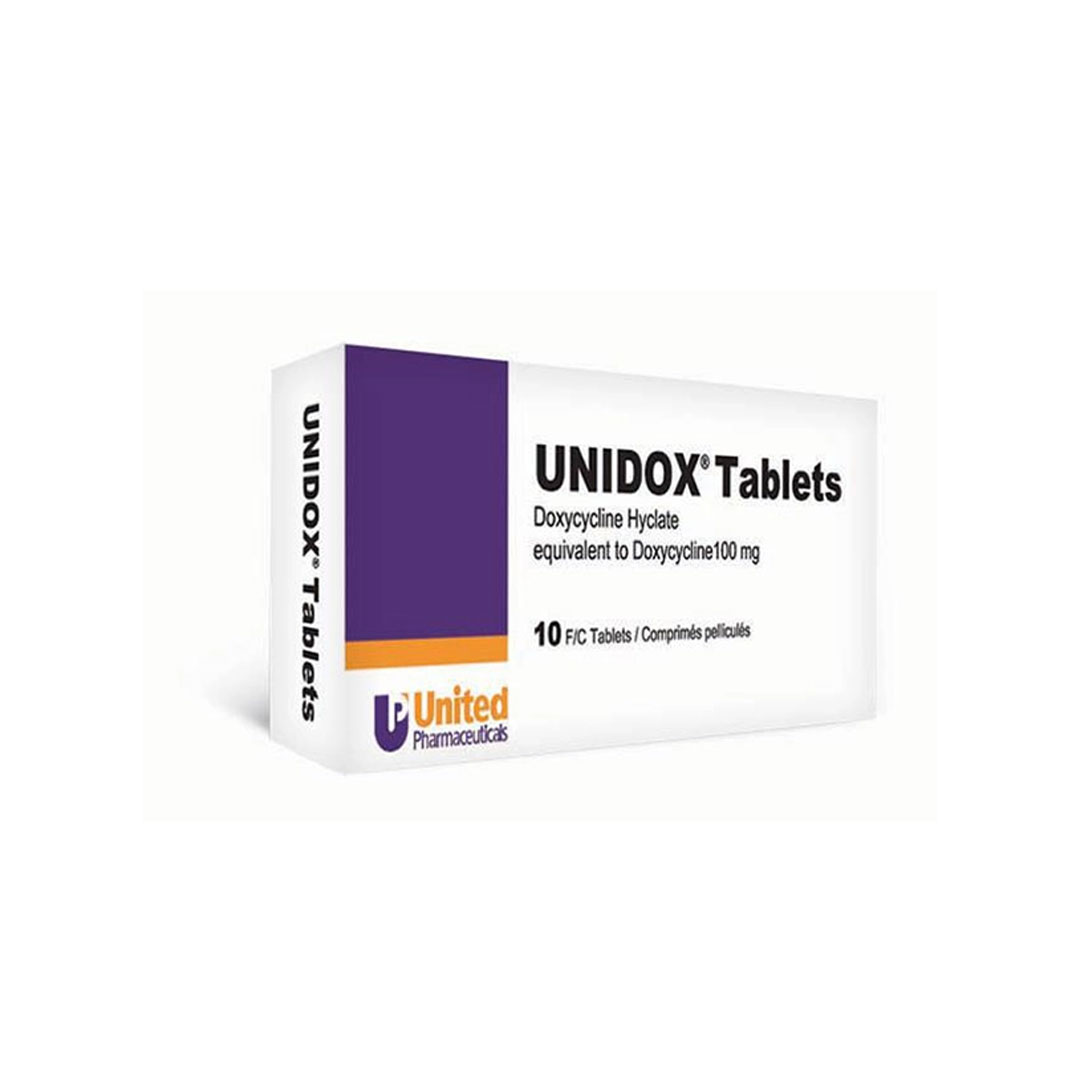 Unidox Tablet 10.s product available at family pharmacy online buy now at qatar doha