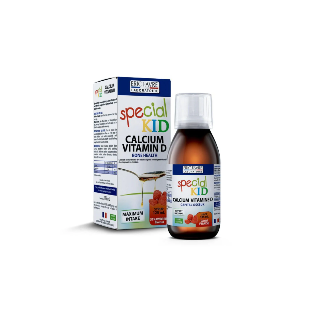 Eric Favre Special Kid Cal & Vit Syrup -125ml product available at family pharmacy online buy now at qatar doha