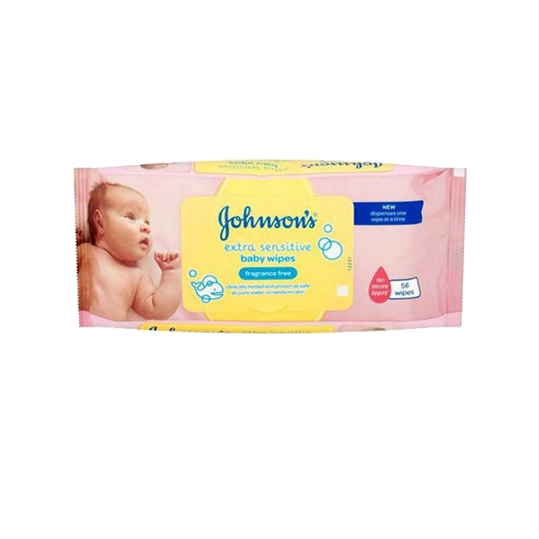 J&J Baby Extra Sensitive Wipes 56'S product available at family pharmacy online buy now at qatar doha