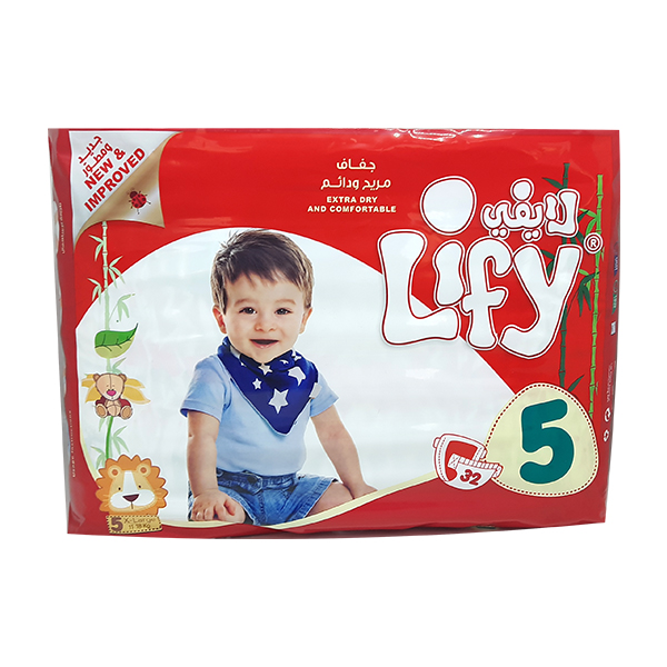 buy online Lify Baby Diaper X-Large Size#5 11-18Kg 32'S  Qatar Doha