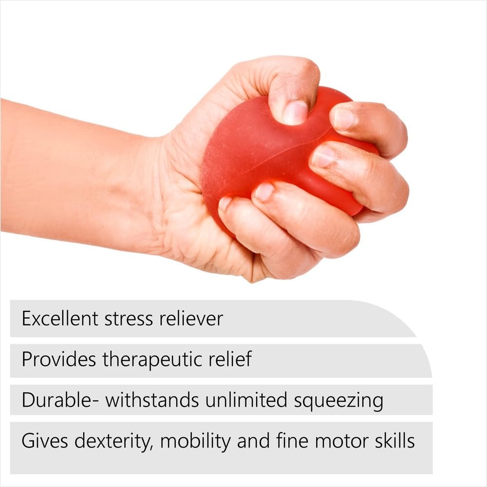 Gel Exercise Ball Red (M) - Dyna Available at Online Family Pharmacy Qatar Doha