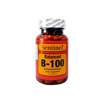shop now Vitamin B 100 [Balanced] Tablet 50'S Sentinal  Available at Online  Pharmacy Qatar Doha 