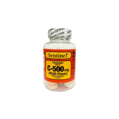 shop now Vitamin [C 500Mg - Chew] Tablet 50'S - Sentinal  Available at Online  Pharmacy Qatar Doha 