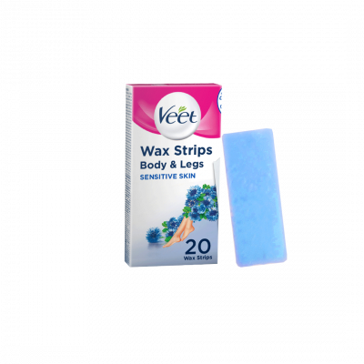 shop now Veet Cold Wax Hair Rem. Strips Asrtd 12'S  Available at Online  Pharmacy Qatar Doha 