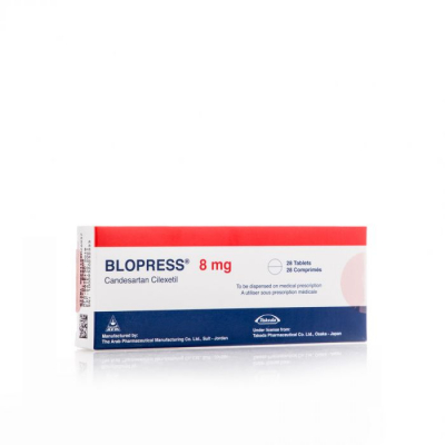 shop now Blopress 8Mg Tablet 28'S  Available at Online  Pharmacy Qatar Doha 