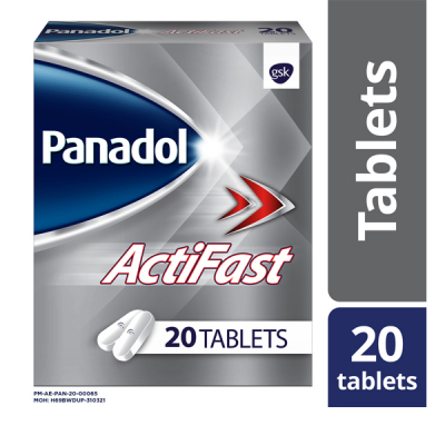 shop now Panadol Actifast Tablet 20'S  Available at Online  Pharmacy Qatar Doha 