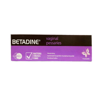 shop now Betadine Vaginal Pessary 14'S  Available at Online  Pharmacy Qatar Doha 