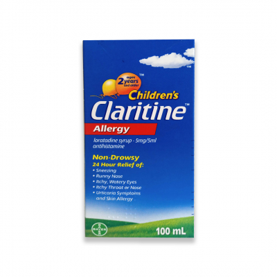 shop now Claritine Syrup 120Ml  Available at Online  Pharmacy Qatar Doha 