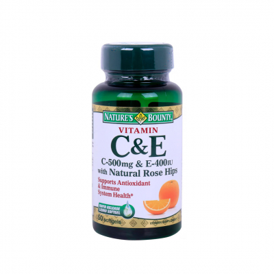 shop now Vitamin C&E Softgels 50'S Nb  Available at Online  Pharmacy Qatar Doha 