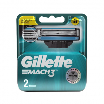 shop now Gillette Blade Men [Mach3] 2'S  Available at Online  Pharmacy Qatar Doha 