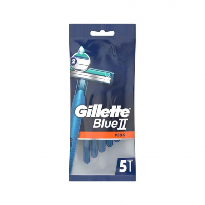 shop now Gillette Razor Men [Blue Ii Plus] 5'S  Available at Online  Pharmacy Qatar Doha 