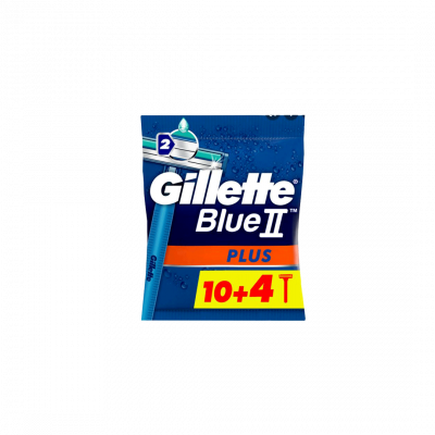 shop now Gillette Razor [Blue Ii +] 10+4'S  Available at Online  Pharmacy Qatar Doha 