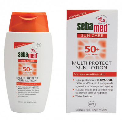 shop now Sebamed [50] Multi Protect Sun Lotion 150Ml  Available at Online  Pharmacy Qatar Doha 