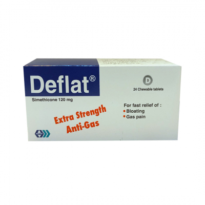 shop now Deflat Chewable Tablet 24'S  Available at Online  Pharmacy Qatar Doha 