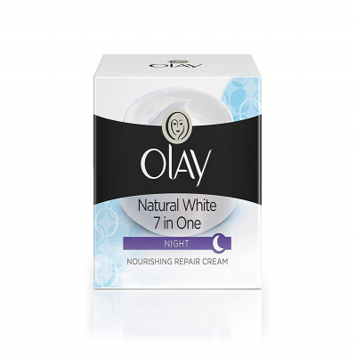 shop now Olay Natural White Night Cream 50Gm  Available at Online  Pharmacy Qatar Doha 