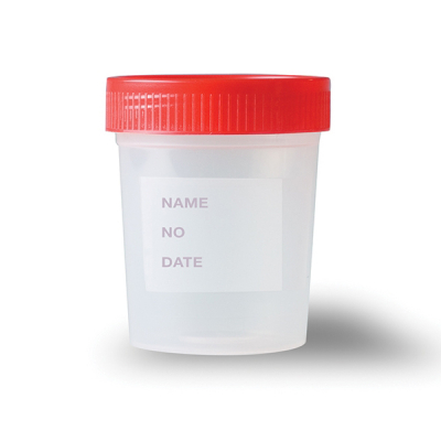 shop now CONTAINER [URINE - STERILE] PLASTIC 120 ML - MX-LRD  Available at Online  Pharmacy Qatar Doha 