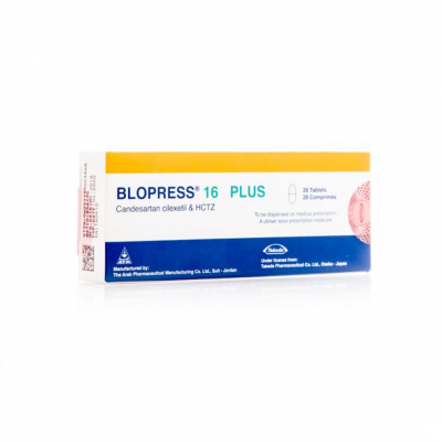 shop now Blopress 16Mg Plus Tablets 28'S  Available at Online  Pharmacy Qatar Doha 