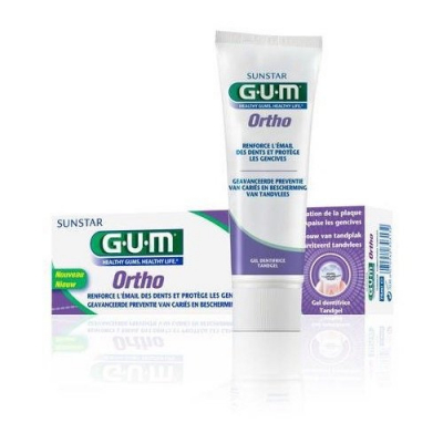 shop now Gum Ortho Toothpaste Gel 75Ml #3080  Available at Online  Pharmacy Qatar Doha 