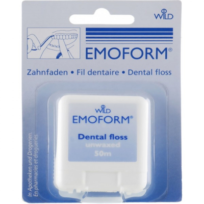 shop now Emoform Dental Floss Unwaxed 50M  Available at Online  Pharmacy Qatar Doha 