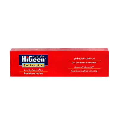 shop now Hi-Geen Povidone Iodine Gel 30G  Available at Online  Pharmacy Qatar Doha 