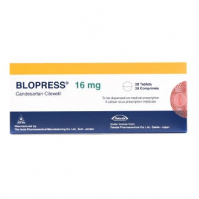 shop now Blopress 16Mg Tablet 28'S  Available at Online  Pharmacy Qatar Doha 