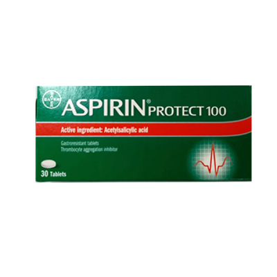 shop now Aspirin Protect 100Mg Tablet 30'S  Available at Online  Pharmacy Qatar Doha 