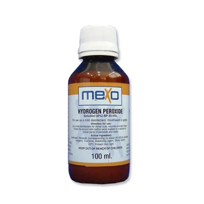shop now Hydrogen Peroxide 6% Solution - Mexo  Available at Online  Pharmacy Qatar Doha 